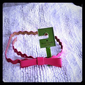 Kate Spade Pink Bow Rick Rack Belt